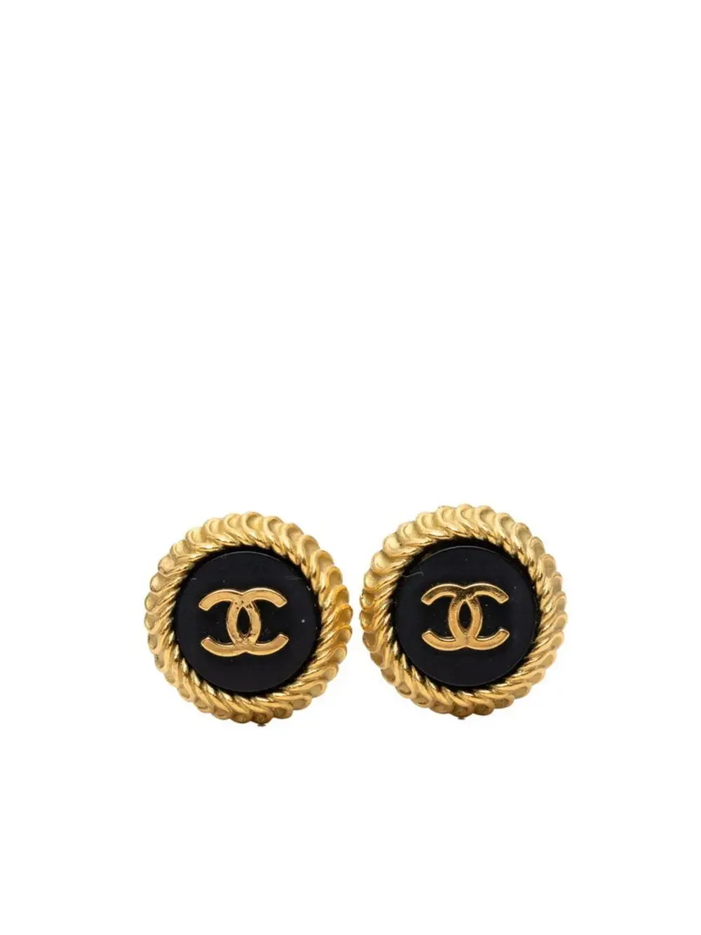 Chanel Cc Logo Clip-On Earrings Gold- #327480C71B